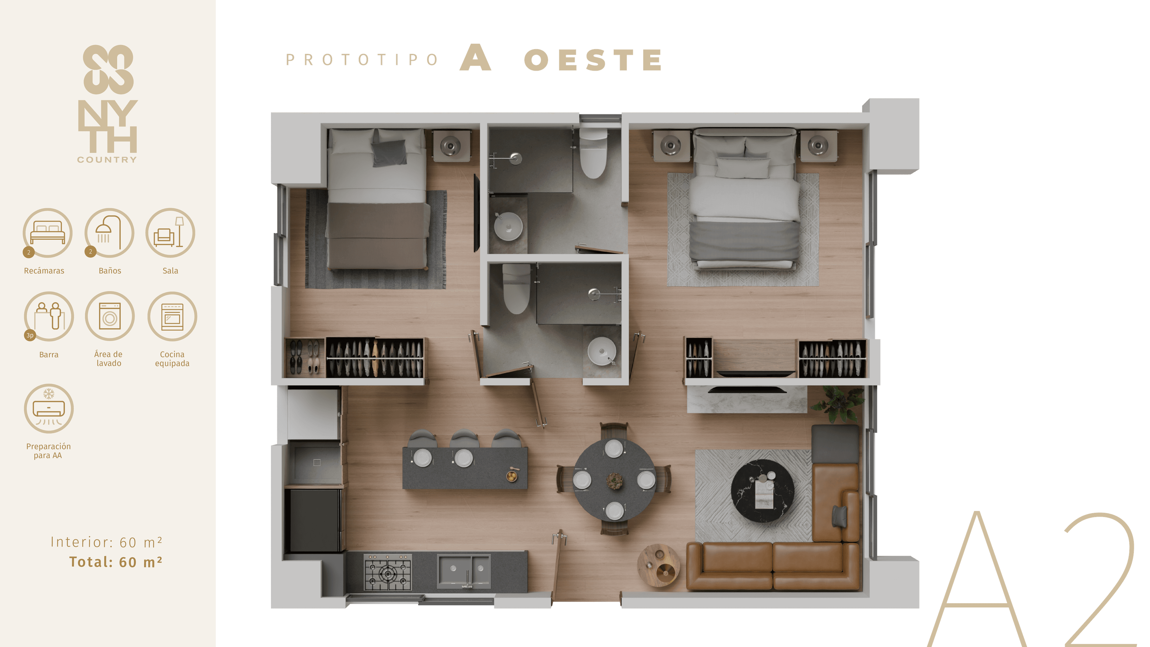 Departamento 105 - Modelo A2