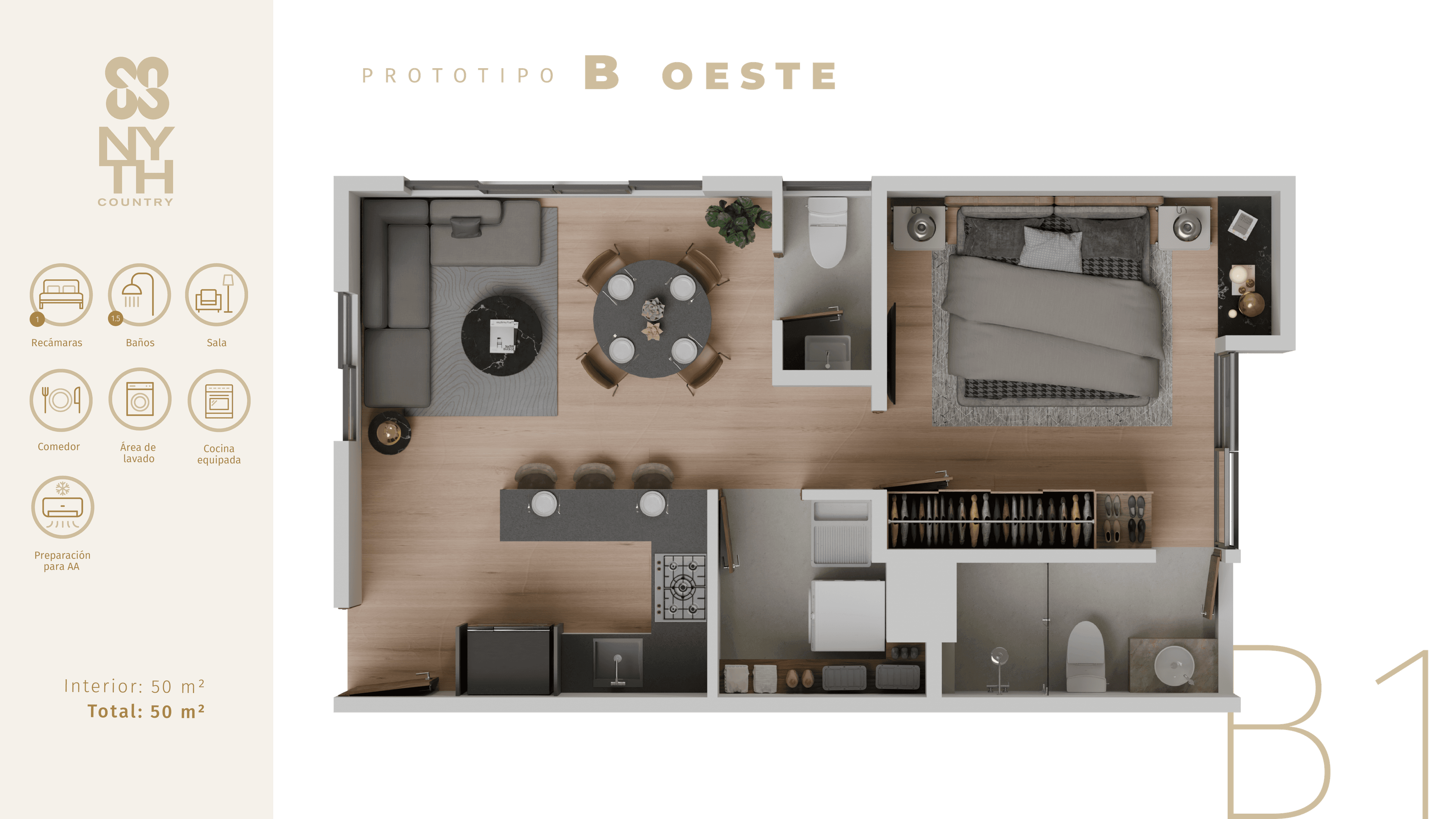 Departamento 301 - Modelo B1